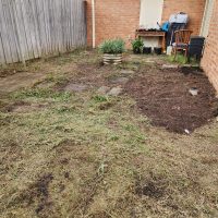 Decluttered back yard in a Melbourne home after professional clean-up
